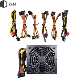 Блок живлення QUBE 750W 80+ Bronze Semi-Modular QBC-CSB-750W-80B Bulk (QBC-CSB-750W-80Bulk) - мініатюра 3