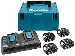Набір акумуляторів BL1840B (4 шт) та зарядний пристрій для продукції Makita LXT (197156-9)