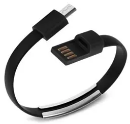 Кабель браслет micro USB 2.0, чорний RTL