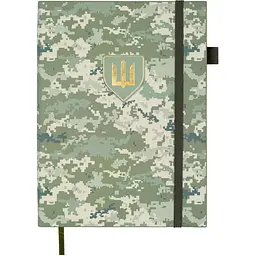 Щоденник недатований Buromax Military A5 штучна шкіра 336 сторінок світло-зелений (BM.20700-15)