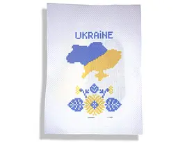 Набір для вишивання хрестиком тематичний Україна 15х20, А5, А-916