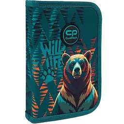 Пенал на блискавці пустий CoolPack Bear з органайзером для ручок 20x14x3 см (F076968)