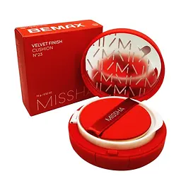 Тональний кушон для обличчя з матовим фінішем Velvet Finish Cushion SPF50+/PA+++ №23 Missha 15 мл - мініатюра 5