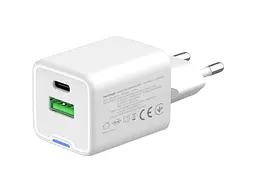 Мережевий зарядний пристрій ColorWay GaN Mini 30 W White (CW-CHS053PD-WT) - мініатюра 2