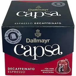 Кофе в капсулах Dallmayr Espresso без кофеина 10 шт, 56 г