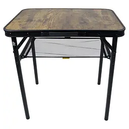 Складний стіл Bo-Camp Garland 60x45 cm Black/Wood look (1404195) - мініатюра 9