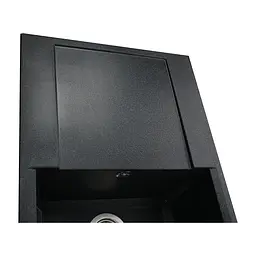 Гранітна мийка Globus Lux Komo графiт 790x500мм-А0001 000006137, Графит - мініатюра 4