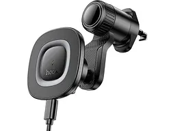 Автомобільний тримач для смартфона Hoco HW30 Crown Black/Metal Gray (6942007646925)