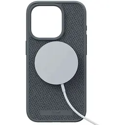 Чохол-накладка Njord Fabric MagSafe Case Dark Grey для iPhone 15 Pro (NA53FA09) - мініатюра 5