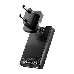 Мережевий зарядний пристрій EssagerUltra Thin Gan 65W 1C1A чорний
