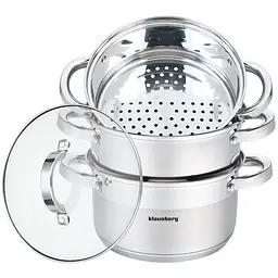 Пароварка Klausberg KB-7145 4 предмети 24 см 5 л - мініатюра 5