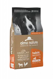 Сухий корм для собак середніх і великих порід Almo Nature(Альмо Натюр)Holistic з ягням, куркою, рисом 12 кг