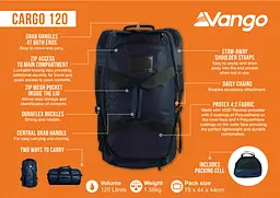 Сумка дорожня Vango Cargo 120 Moonlit Ocean (RUUCARGO0000001) - мініатюра 8