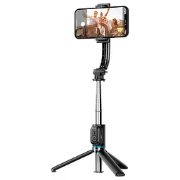 Селфі-монопод Wiwu Wi-SE001 Detachable Tripod Selfie Stick Чорний - мініатюра 2
