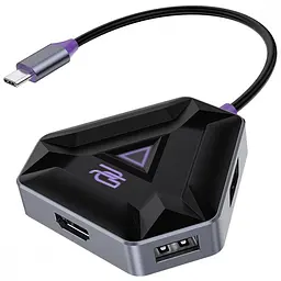 USB-Хаб Type-C-Хаб Proove Gaming Spectre (2*USB3.0 + Type-C + PD100W + HDMI) dark gray (HBPG10221205)