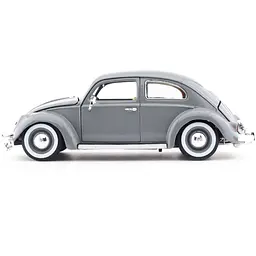 Автомодель Bburago Volkswagen Kafer Beetle 1955, 1:18 сіра (18-12029 GY) - мініатюра 2