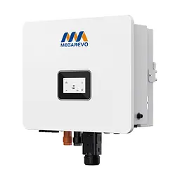 Гібридний однофазний інвертор для сонячних панелей 10kW Megarevo R10KL1DA-G2S 2 MPPT WiFi (42-00239)