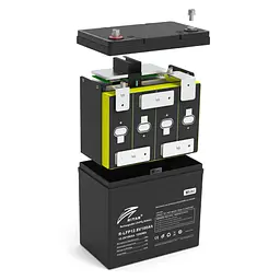 Акумулятор Ritar LiFePO4 12,8V 100Ah mini, 1280Wh BMS50@4S - мініатюра 2