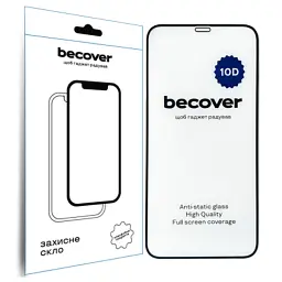 Скло захисне BeCover Apple iPhone 11 10D Black (711323)
