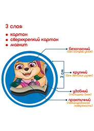 Дитячий набір магнітів Щенячий патруль "Мчимося на допомогу" Magdum ML4034-33 - мініатюра 3