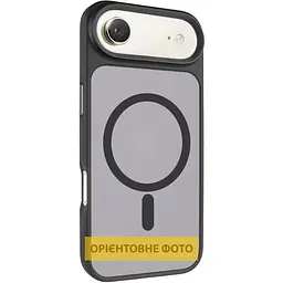 TPU+PC чохол Metal Buttons with MagSafe для Apple iPhone 17 Air (6.5") Чорний / Black