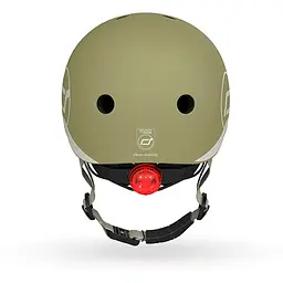 Шолом захисний дитячий Scoot and Ride з ліхтариком 45-51 см оливковий (SR-181206-OLIVE) - мініатюра 2