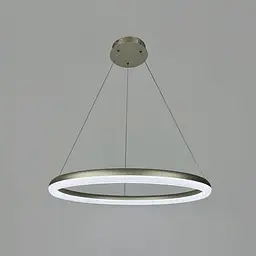 LED люстра підвісна в кільцевому корпусі Ø 65 см | Line F | Арт. MJ342-600 Ice Flower Silver - мініатюра 4