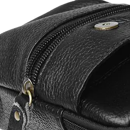 Чоловіча сумка через плече Keizer K11024-black 17х11х6 см Чорний - мініатюра 6
