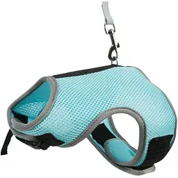 Шлейка з повідцем Trixie Soft для великого кролика, нейлон, XL: 25-40 см (кольори в асортименті) - мініатюра 3