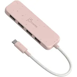 USB-хаб J5create 4 USB-A Red (JCH341ER-N)