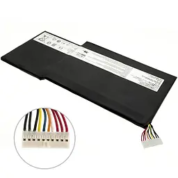 Акумулятор для ноутбука MSI BTY-M6J (Stealth Pro GS43VT, GS63VR, GS73VR) 11.4V 5700 mAh 64.98Wh Black - мініатюра 2