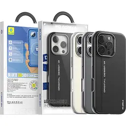 Чохол Blueo Leather with MagSafe для Apple iPhone 16 Pro Max Black (B52-I16PMBLK) [115141] - мініатюра 4