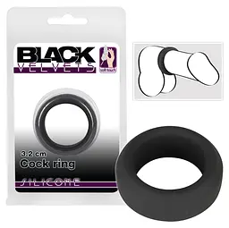 Ерекційне кільце Orion Black Velvets Cock Ring, 3.2 см (чорний)
