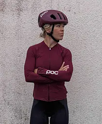 Велоджерсі жіноче POC Essential Road LS Jersey M Бордовий - мініатюра 2