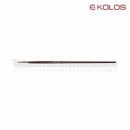 Пензель синтетика кругла Snow 1098R № 00 довга ручка KOLOS (4823064901979)