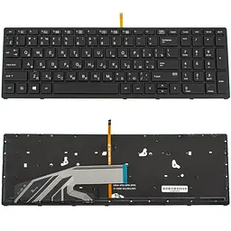 Клавіатура для ноутбука HP (ZBook: 15 G3, 15 E3, 17 G3) rus, чорний, підсвічування клавіш