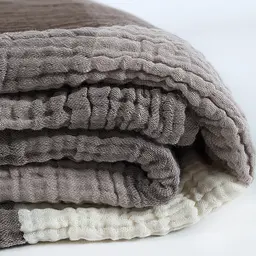 Покривало Lotus Home - Lucca muslin коричневий 200x240 - мініатюра 3