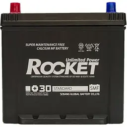 Акумулятор автомобільний ROCKET 60Ah (SMF 65D23R)