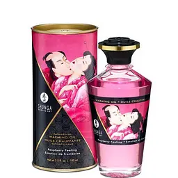 Розігріваюча олія Shunga APHRODISIAC WARMING OIL - Raspberry Feeling (100 мл) Shunga SO2494 89362 - мініатюра 1