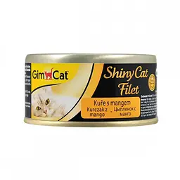 Вологий корм для кішок GimCat Shiny Cat Filet 70 г (курка та манго)