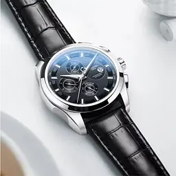 Наручний годинник чоловічий Carnival Genius Magnetic Grey 2 ремінці Сріблястий (3591) - мініатюра 4