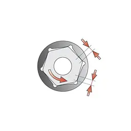 Головка торцева 6-гранна Yato квадрат 1/2" М= 32 мм L= 42 мм (YT-1220) - мініатюра 2