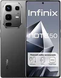 Смартфон Infinix Note 50 (X6858) 8/256GB Shadow Black (UA UCRF) NFC
