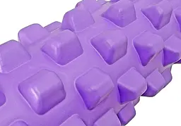 Масажний ролик EasyFit Grid Roller PRO 33 см Фіолетовий - мініатюра 3