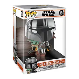 Ігрова фігурка Funko Pop! Мандалорець у хромі з малюком, 25 см (49931) - мініатюра 5