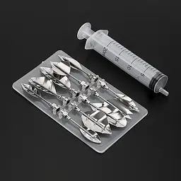 Кондитерський шприц 20 мл для декорування 3D желе з 10 насадками, Kitchen Master 85314 - мініатюра 9