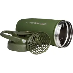 Шейкер спортивний Smart Shake Reforce Stainless Steel Army Green 900 мл - мініатюра 2