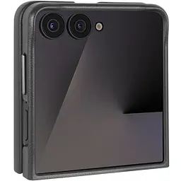 Шкіряний чохол Leather Case (AAA) для Samsung Galaxy Z Flip6 Black