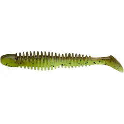 Силікон Reins Bubbling Shad 3" B08 Green Pumpkin Chart Melon (6 шт/уп)