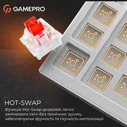 Клавіатура GamePro Genesis Joker MK124G Outemu Red Swithes Gray [152669] - мініатюра 12